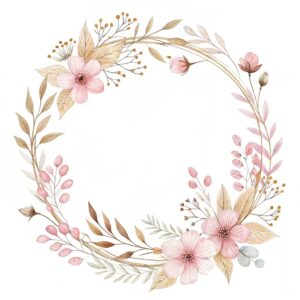 boho border clipart flower 1