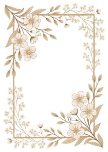 boho border clipart flower 10