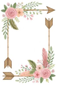 boho border clipart flower 11