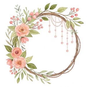 boho border clipart flower 16