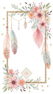 boho border clipart flower 18