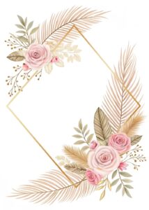 boho border clipart flower 3