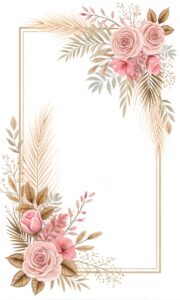 boho border clipart flower 4