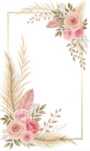 boho border clipart flower 5