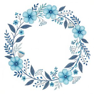 boho border clipart flower 6