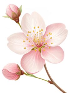 cherry flower clipart 13