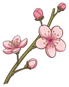 cherry flower clipart 4 1