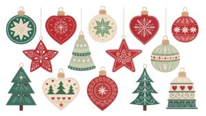 christmas balls clipart 1 1