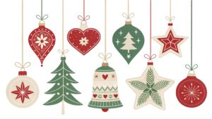 christmas balls clipart 2 1