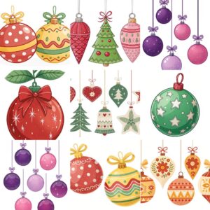 christmas balls clipart feature