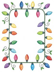 christmas light border clipart 10