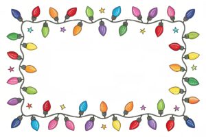 christmas light border clipart 11