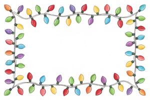 christmas light border clipart 12