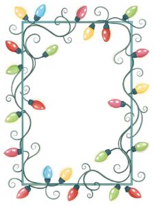 christmas light border clipart 13