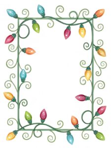 christmas light border clipart 14