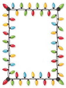 christmas light border clipart 3