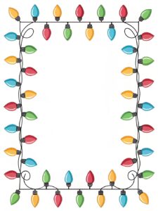christmas light border clipart 4