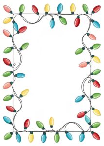 christmas light border clipart 6