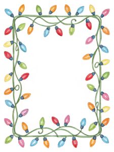 christmas light border clipart 7