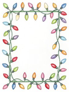 christmas light border clipart 8