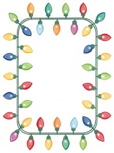 christmas light border clipart 9