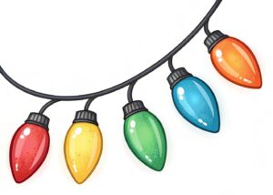 christmas light bulb clipart 4