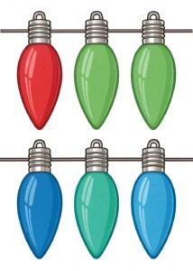 christmas light bulb clipart 7