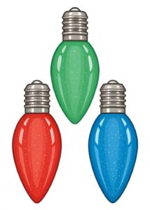 christmas light bulb clipart 9