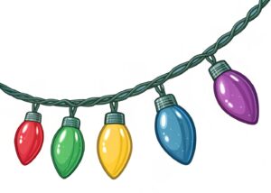 christmas light string clipart 1
