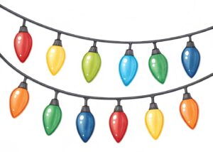 christmas light string clipart 14