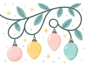 christmas light string clipart 3
