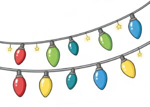 christmas light string clipart 8