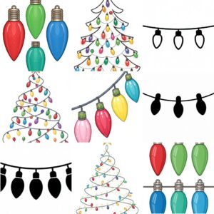 christmas lights clipart feature