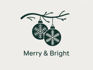christmas ornament clipart black and white 4