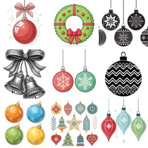 christmas ornament clipart feature