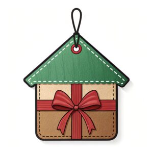 christmas present tag clipart 1