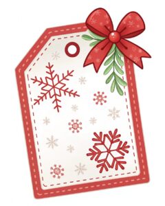 christmas present tag clipart 10