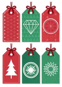 christmas present tag clipart 13