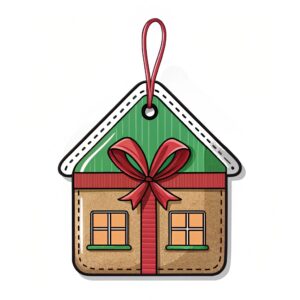 christmas present tag clipart 2