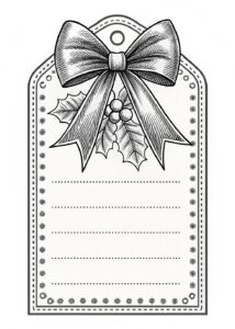 christmas present tag clipart 5