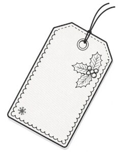 christmas present tag clipart 7