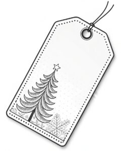 christmas present tag clipart 8