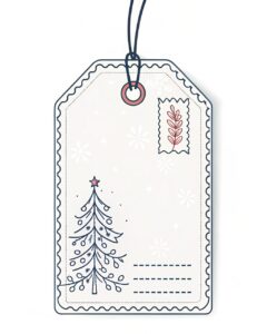 christmas present tag clipart 9