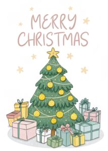 christmas tree and presents clipart 15