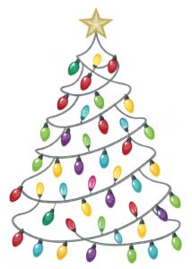 christmas tree lights clipart 1 1