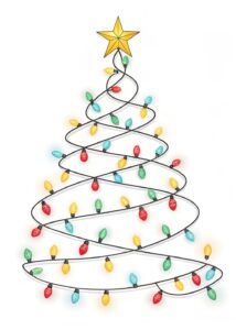 christmas tree lights clipart 12 1