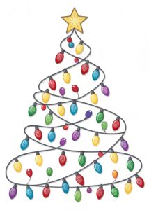christmas tree lights clipart 3 1