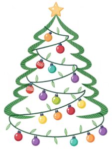 christmas tree lights clipart 4 1