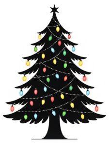 christmas tree lights clipart 5 1