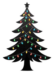 christmas tree lights clipart 6 1